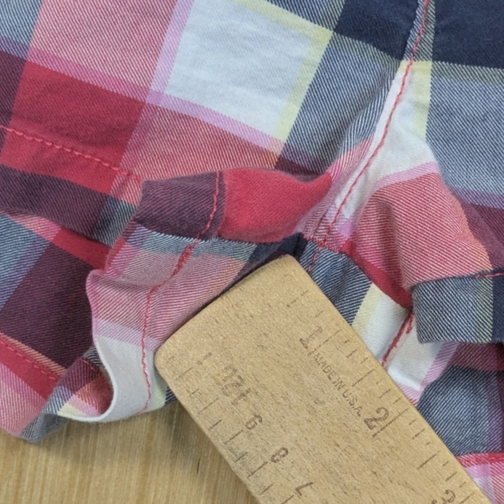 Abercrombie & Fitch Micro Shorts Mini Y2K Plaid Perfect Stretch Preppy Women's 4 - Picture 5 of 8
